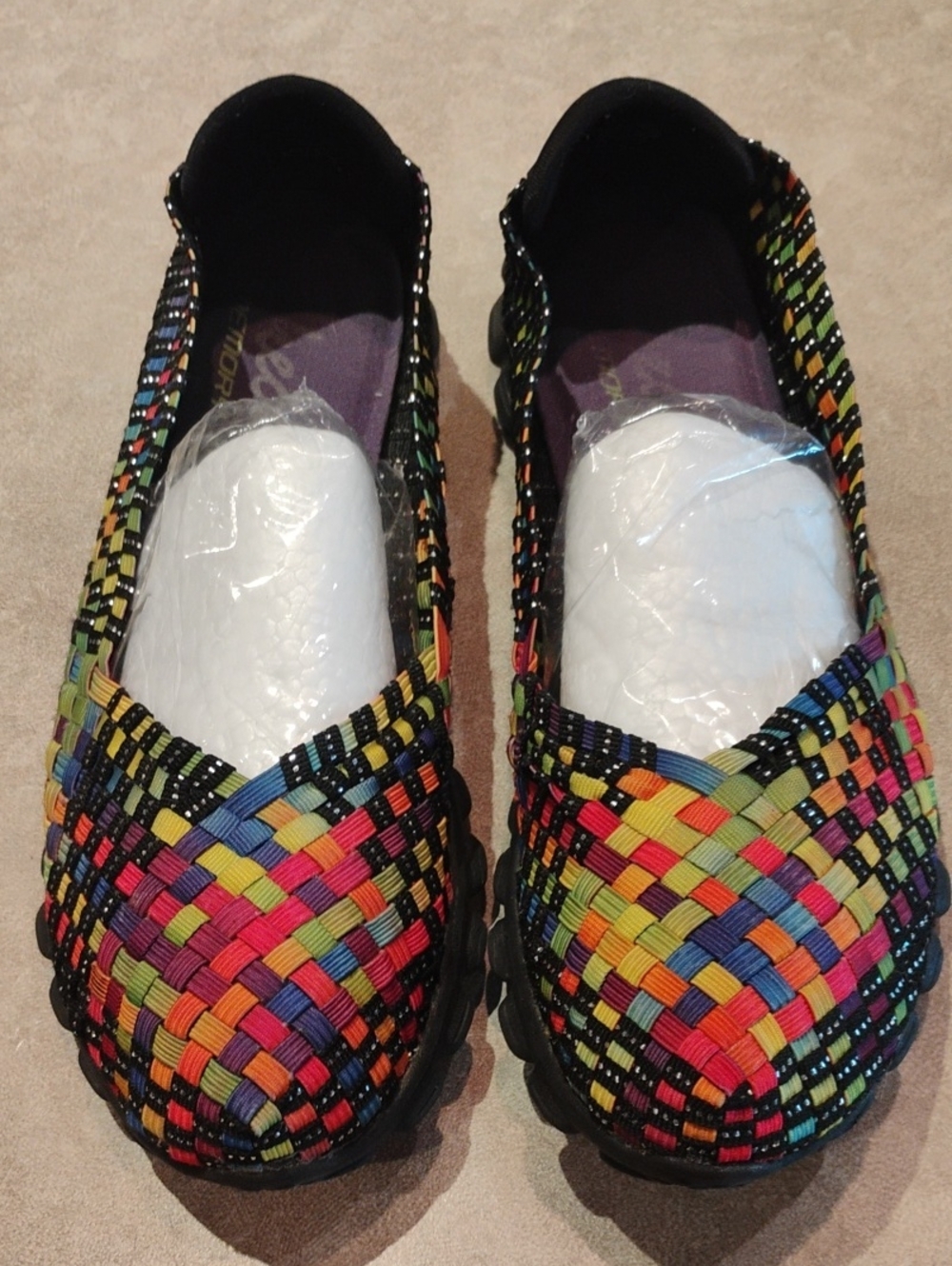 Skechers EZ Flex 2 Delphi slip-on shoes featuring Vibrant Colors Size 9.5
